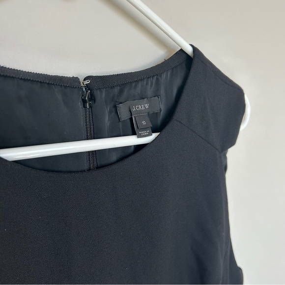 Women’s J.Crew 100% Wool Black Sheath Dress, Size 10 - Picture 3 of 8